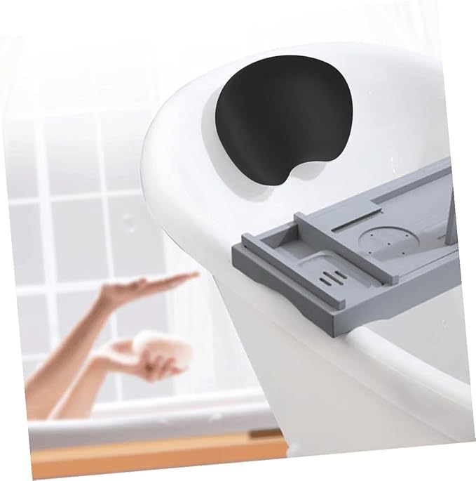 Toyvian Non-Slip Bath Pillow for Tub with Ergonomic Neck and Back Support Softness Bath Accessories for Adults and Home Spa Relaxation