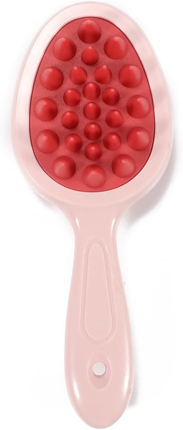 S&W DECORE Double Sided Scalp Massager Hair Growth, Shampoo Brush Head Scalp Massager for Hair Growth Scalp Scrubber with Soft Silicone Bristles (Double Pink)