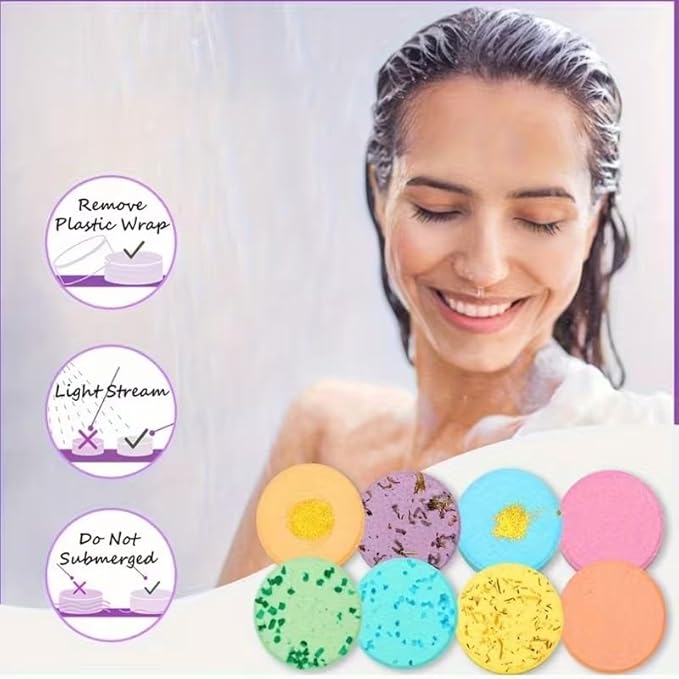 Shower Steamers Aromatherapy, 8 Pack Self Care Gifts for Women, Shower Bombs Aromatherapy Birthday Gifts for Teen Adults Self Care Steamers, Beauty & Personal for Home SPA