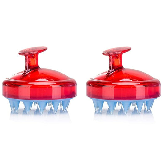 2PCS Scalp Massager Shampoo Brush INVODA Soft Silicone Bristles for Dandruff Removal & Hair Growth, Waterproof Wet/Dry Use, Men, Women & Pets