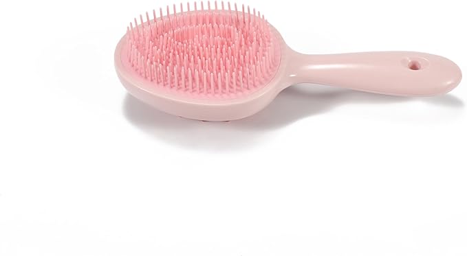 S&W DECORE Double Sided Scalp Massager Hair Growth, Shampoo Brush Head Scalp Massager for Hair Growth Scalp Scrubber with Soft Silicone Bristles (Double Pink)