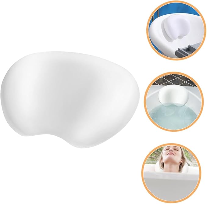 Luxury Bath Pillow for Tub with Non-Slip Suction Cups Ergonomic PU Headrest Neck and Back Support Relaxing Spa Accessory for Families Hotels and Beauty Salons