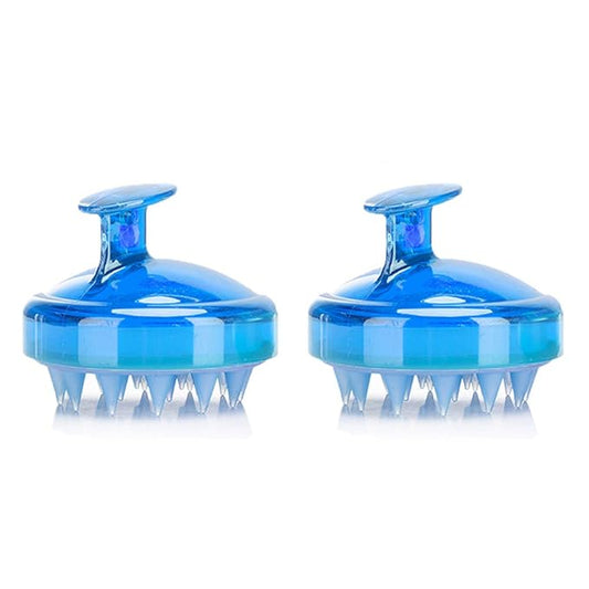 INVODA 2PCS Scalp Massager Shampoo Brush Soft Silicone Bristles for Dandruff Removal & Hair Growth, Waterproof Wet/Dry Use, Men, Women & Pets