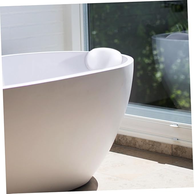 Luxury Bath Pillow for Tub with Non-Slip Suction Cups Ergonomic PU Headrest Neck and Back Support Relaxing Spa Accessory for Families Hotels and Beauty Salons
