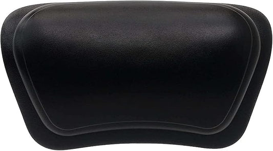 Ergonomic Bath Tub Pillows with Suction Cups, Bath Pillow for Tub, Bathtub Pillow Rest for Home Spa, Soft, Waterproof Headrest,Black
