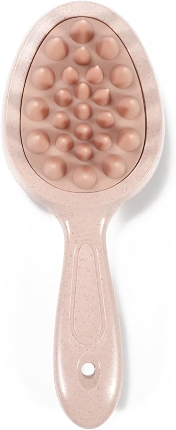 S&W DECORE Double Sided Scalp Massager Hair Growth, Shampoo Brush Head Scalp Massager for Hair Growth Scalp Scrubber with Soft Silicone Bristles (Orange)