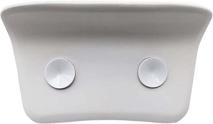 Ergonomic Bath Tub Pillows with Suction Cups, Bath Pillow for Tub, Bathtub Pillow Rest for Home Spa, Soft, Waterproof Headrest,Grey
