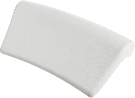Zerodeko Pu Bathtub Pillow for Adults with Suction Cups, White Bath Cushion Neck and Head Support for Home Spa Shower Use