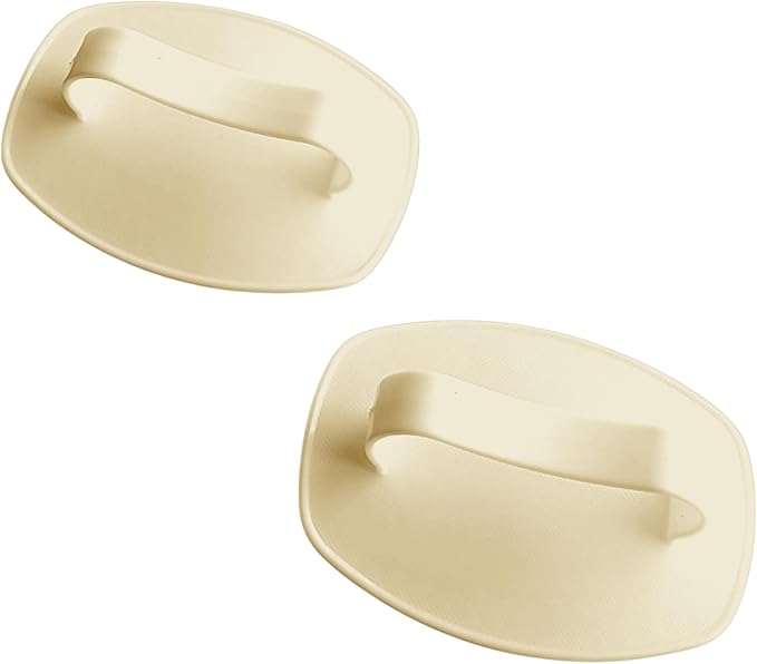 Detangler Hair Brush with Firm Bristles (4×3 in) – Dry & Wet Shampoo and Conditioner Scalp Massager for Deep Cleansing, Exfoliating & Dandruff Control. Multi-Use for Hair, Beard & Scalp (2PC Beige)