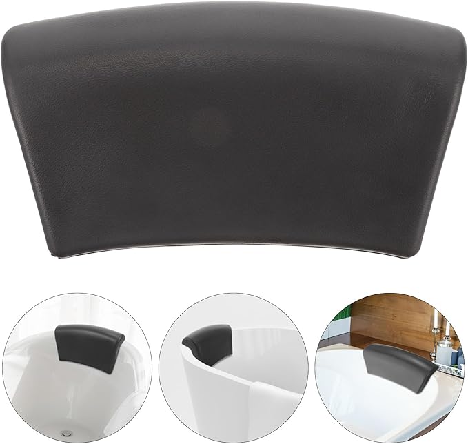 Anti-Slip Bath Pillow for Tub with Neck and Head Support, Suction Cup Bathtub Pillow for Bathing Comfort and Back Relaxation, Bathroom Accessory for Tub Use