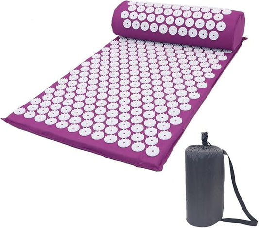 Acupuncture Massage Mat Yoga Mat Acupressure Mat Acupuncture Mat Sports Mat (Purple)