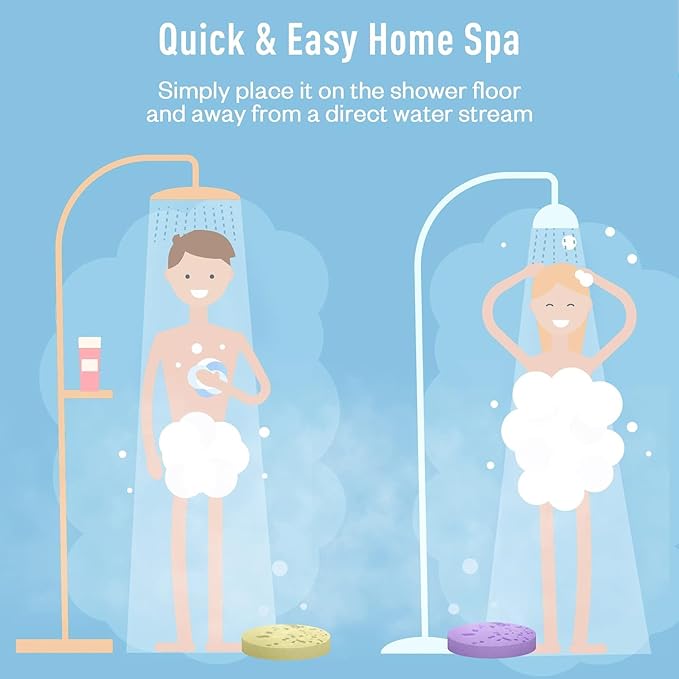 Shower Steamers Aromatherapy Bath Bombs, Tablets with Pure Essential Oils, 8 Sweet Sensual Scents, Idea Gifts Set for Stress Relief, Ideal Valentines Gift 8 Packs