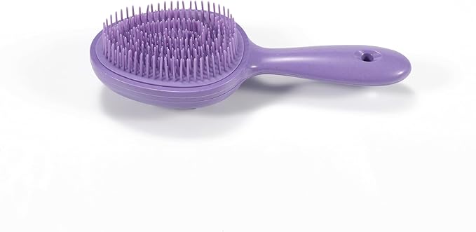 S&W DECORE Double Sided Scalp Massager Hair Growth, Shampoo Brush Head Scalp Massager for Hair Growth Scalp Scrubber with Soft Silicone Bristles (Purple)