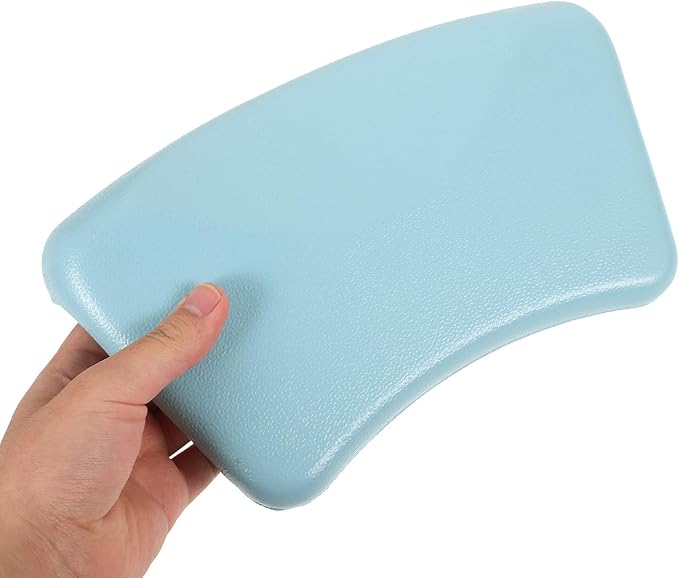 Soaking Tub Pillow Bath Pillow for Bathtub Neck and Head Support Soft Pu Material Sky Blue Spa Bath Cushion with Suction Cups for Home Relaxation