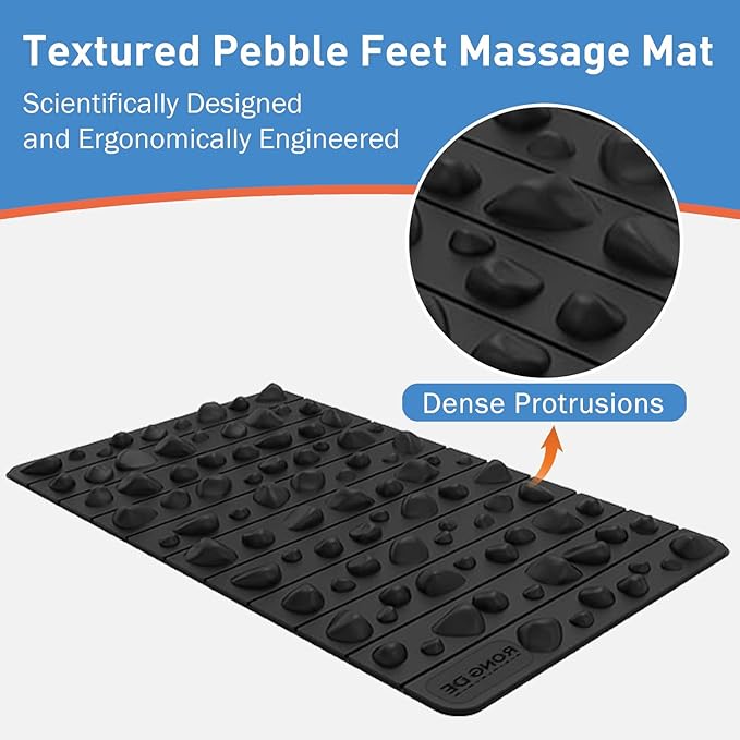 Smartrang High Elasticity Acupressure Mat, Foldable Particle Foot Massager, Pressure Point Pad for Relieve Foot Pain, Fasciitis