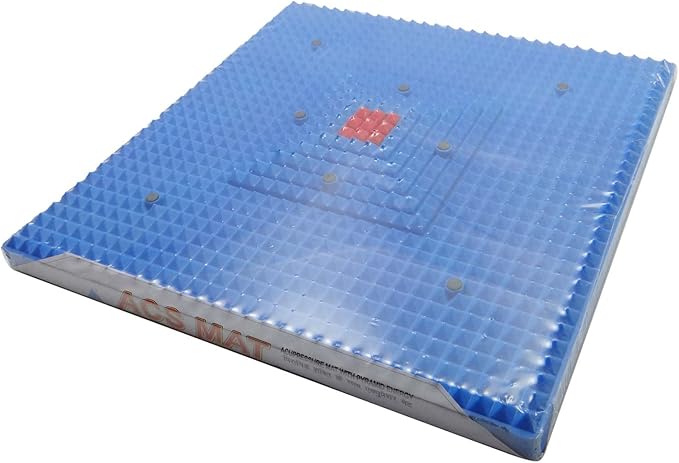 ACS Mat - II Deluxe Acupressure Mat for Foot Massage Deep Relaxation-112,Color may vary: Red, Green or Blue