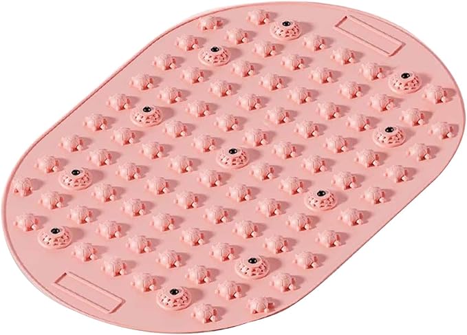 Generic Foot Pressure Point Acupressure Mat Non Slip Easy to Clean Pressure Point Mat for Jogging Fitness Home Gym Use Workout Office, Pink