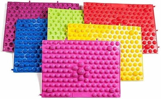 Foot Arch Massager Mat Reflexology Foot Massager Pad Acupressure Massage Tool for Heel Pad Toe Relief 2 Pack