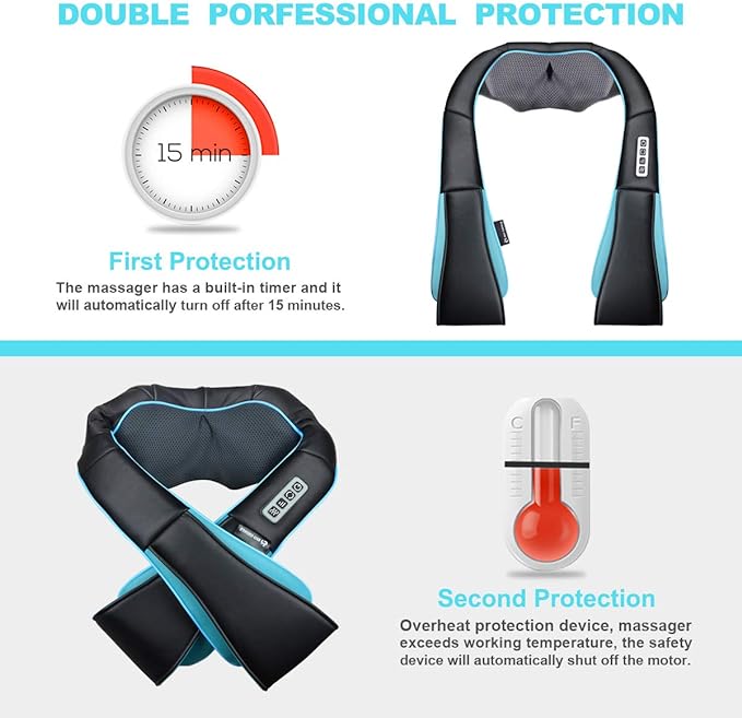 Mo Cuishle Shiatsu Neck Massager for Pain Relief – Deep Kneading Back Shoulder Massage with Heat – Ideal for Valentine’s Day, Christmas, Mother's Day, Father's Day, Gifts for Men Women Mom Dad Her Him