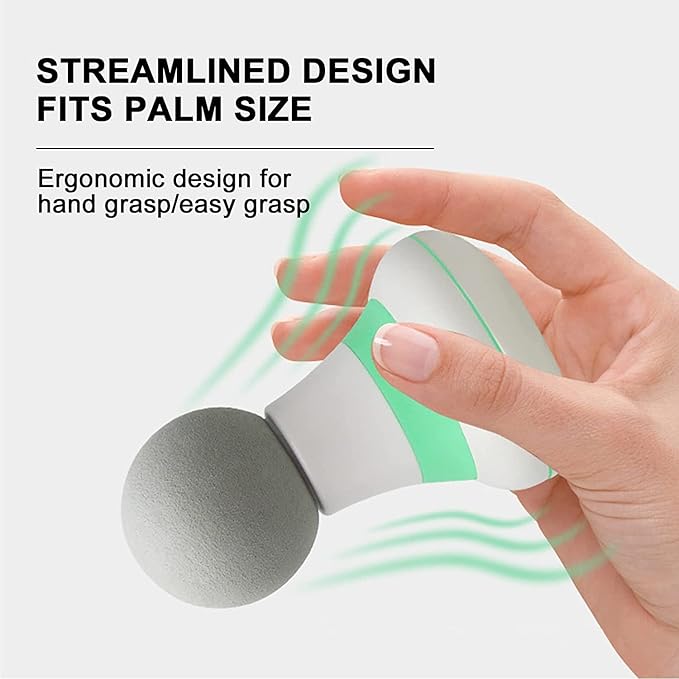 Mini Massage Gun, Portable Mini Massager USB Charging Electric Handheld Personal Massager with 6 Speed Vibration, Deep Tissue Muscle Massager Fascia Gun for Relaxation Muscles Relief Pain (Blue)