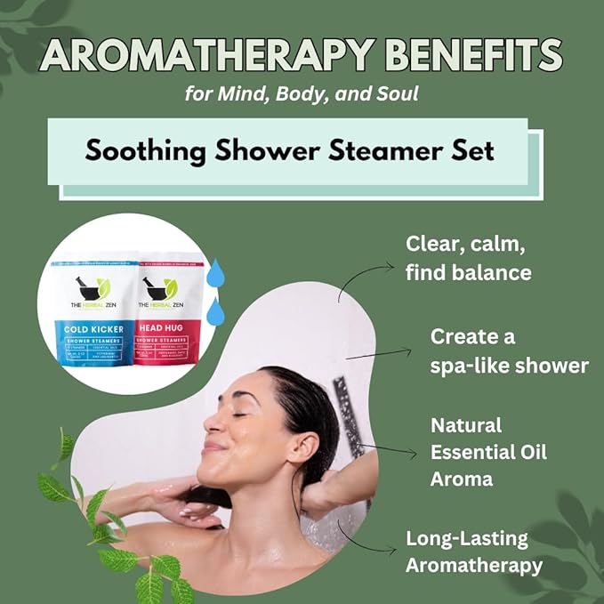 Aromatherapy Shower Steamer Gift Set - USA Made Valentines Day Gift for Her and Him - Shower Bomb Tablets Made with Soothing Natural Essential Oils - Relaxation Gift for Women and Men