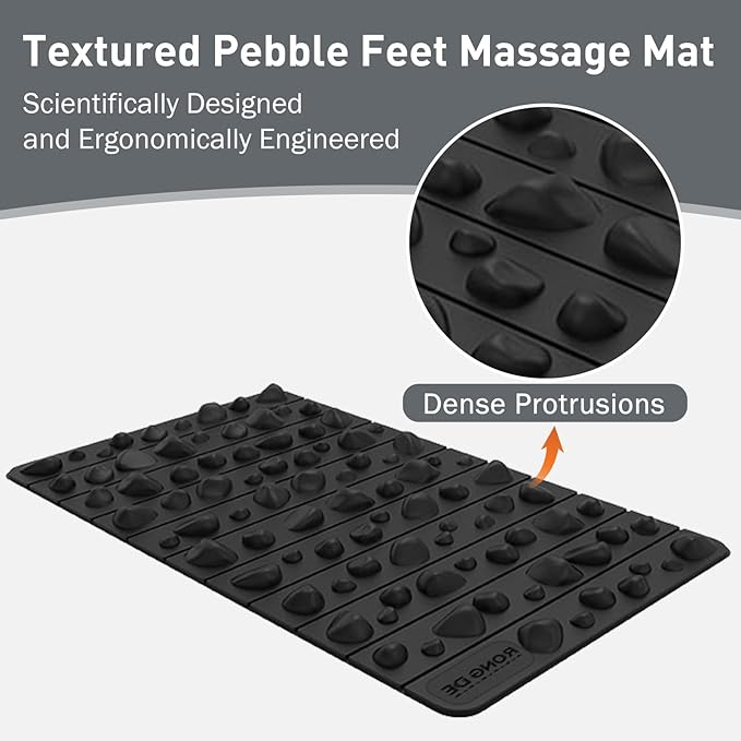 Portable Feet Acupressure Mat, Foldable Foot Massager Mat, Pressure Point Massage Pad, Anti Fatigue Office Standing Desk Pad, Stand Up Pad, Relieve Foot Pain
