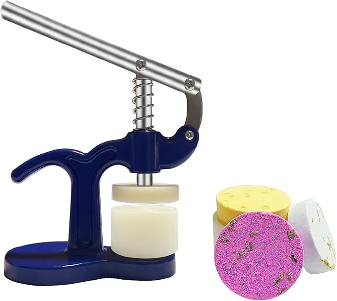 Bath Salt Steam Press Machine with a Set of Molds，DIY for Bath Bomb,Shower Steamer Maker,Bath Steamer Kit,Shower Tablets Steamer Press