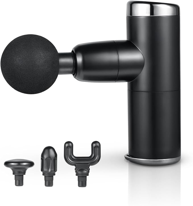 HOM Deep Tissue Mini Massage Gun - Quiet and Portable Handheld Massager for Treating Muscle Soreness, Back Pain and Body Ache