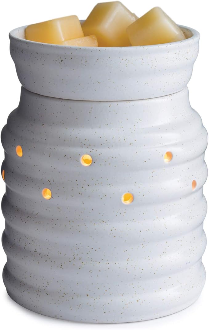 Candle Warmers ETC. Illumination Fragrance Warmer- Light-Up Warmer for Warming Scented Candle Wax Melts and Tarts or to Freshen Room, Farmhouse Milkjug