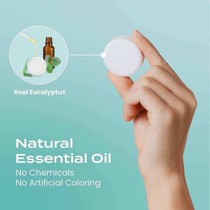 Body Restore Shower Steamers Aromatherapy 30 Pack – Birthday Gifts for Women, Men, Travel Essentials, Stress Relief, Relaxation, Self Care – Eucalyptus