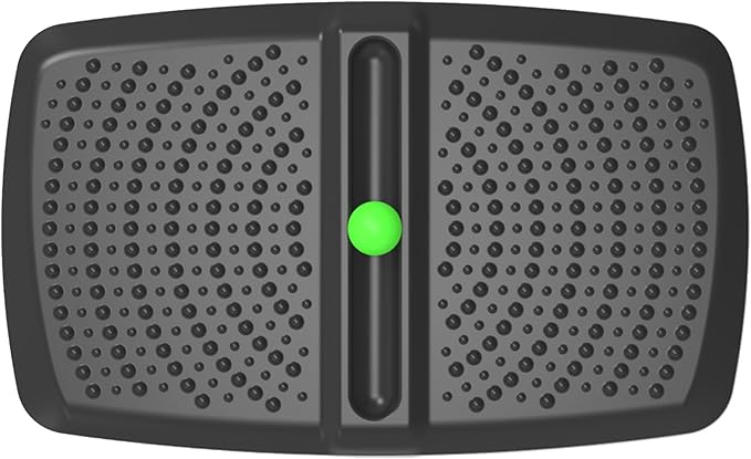 1 inch Thick Anti Fatigue Kitchen Mat Standing Mat with Massage Ball, Non Slip Standing Desk Mat with Massage Point, Multi-Purpose Comfort Floor Mat for Feet, Office, Home (Black, 17"x28"x1")