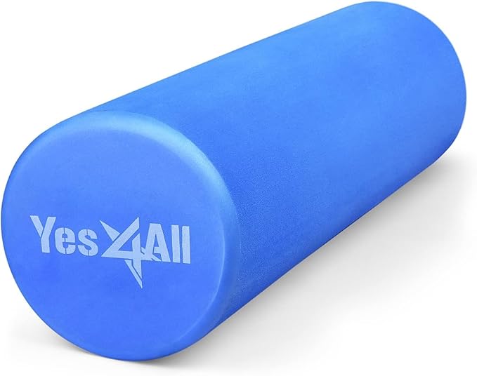 Yes4All EVA Firm Foam Roller for Back - Round Back Roller for Exercise, Yoga & Pilates 12/18/24/36 inch