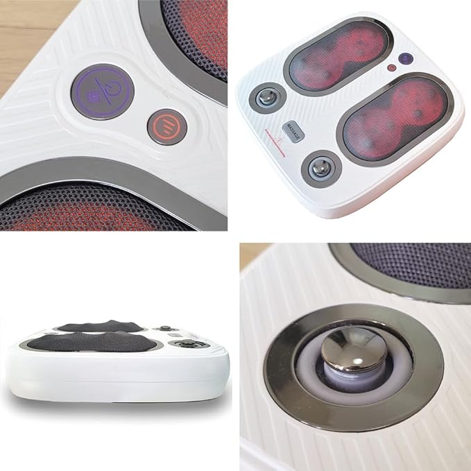 DR. WELL Shiatsu Foot Massager with Warm and Vibration, Deep Acupressure Electric Foot Massager for Plantar Fasciitis, Neuropathy. Suitable for Home and Under-Desk use.
