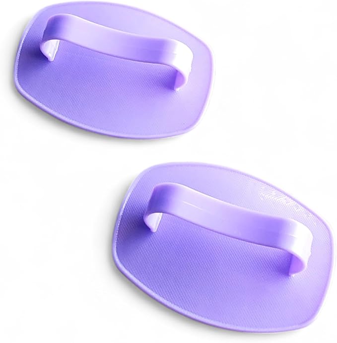 Detangler Hair Brush with Firm Bristles (4×3 in) – Dry & Wet Shampoo and Conditioner Scalp Massager for Deep Cleansing, Exfoliating & Dandruff Control. Multi-Use for Hair, Beard & Scalp (2PC,Purple)