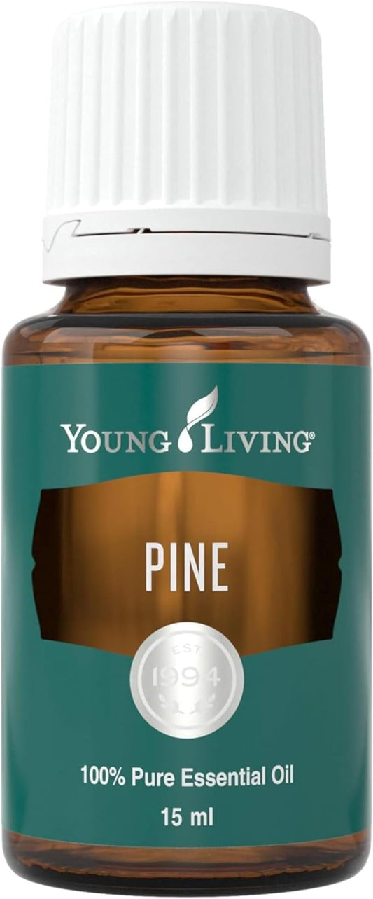 Young Living Pine Essential Oil | 15 ml | Fresh, Woodsy Aroma for DIY Cleaning, Aromatherapy Diffusion, Massage, Meditation, Topical Use (Dilution Required)