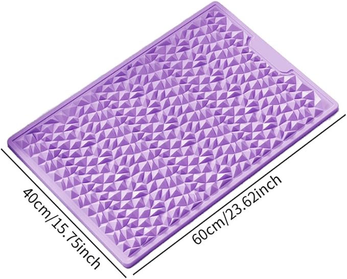 misppro Foot Massage Pad Pressure Point Pad Relaxing Portable Acupressure Mat Reflexology Mats for Dorm Gym Living Room- Purple