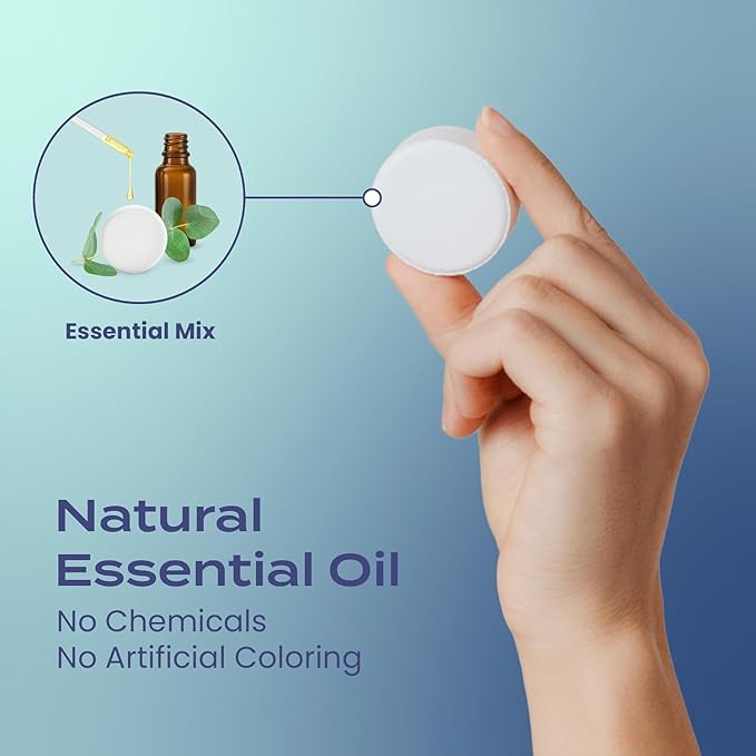 Body Restore Shower Steamers Aromatherapy 6 Pack – Birthday Gifts for Men, Women, Dad Gift, Easter Basket Stuffers, Stress Relief, Relaxation, Self Care – Clarity