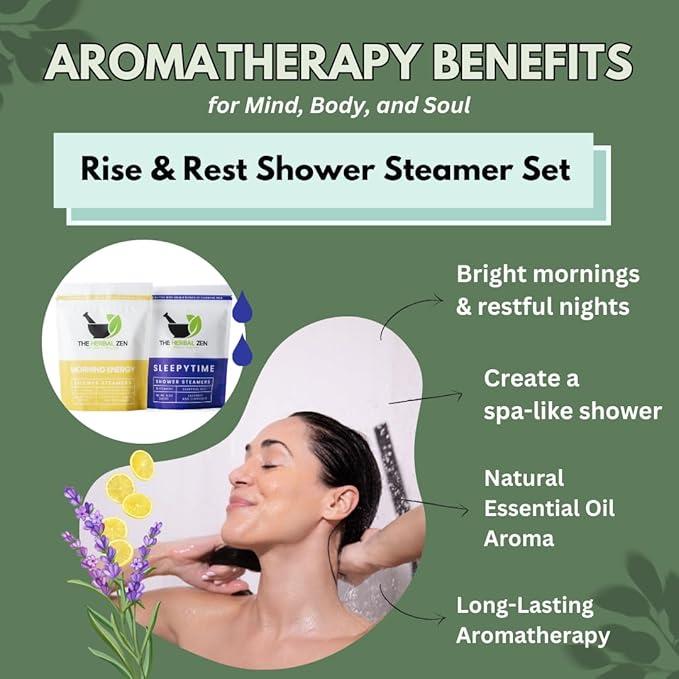 Aromatherapy Shower Steamer Gift Set - USA Made Valentines Day Gift for Her and Him - Shower Bomb Tablets Made with Soothing Natural Essential Oils - Relaxation Gift for Women and Men