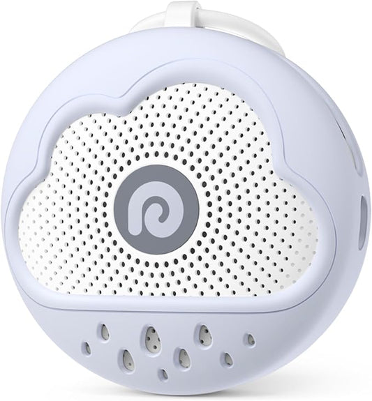 Dreamegg White Noise Machine - Portable Sound Machine Baby with Safe Silicone Cover, Features Powerful Battery, 21 Soothing Sound, Noise Canceling for Sleeping, Baby Registry Gift, Nursery(Blue)