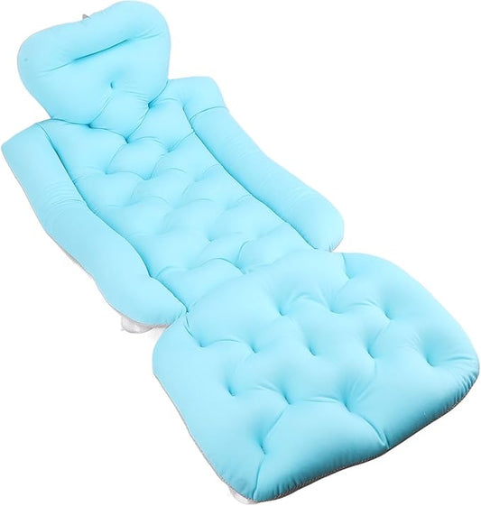 Full Body Bath Pillow for Bathtub, Spa Bathtub Cushion for Head Neck Shoulder Back Support, Bathtub Full Body Mat Adult Bath Mat with Suction Cups, Bath Cushion for Tub (#1)