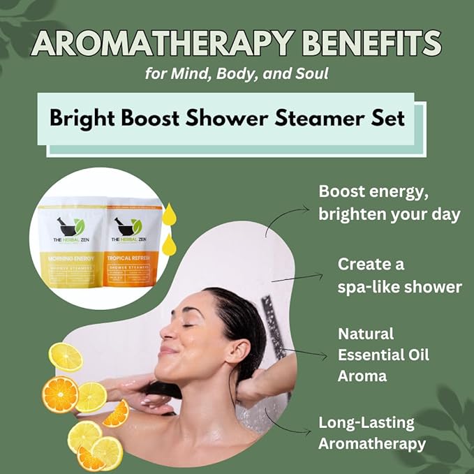 Aromatherapy Shower Steamer Gift Set - USA Made Valentines Day Gift for Her and Him - Shower Bomb Tablets Made with Soothing Natural Essential Oils - Relaxation Gift for Women and Men