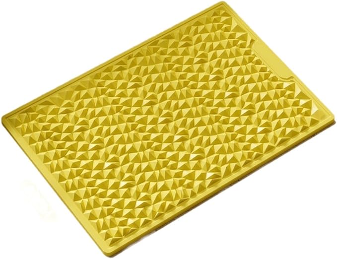 misppro Foot Massage Pad Pressure Point Pad Relaxing Portable Acupressure Mat Reflexology Mats for Dorm Gym Living Room- Yellow