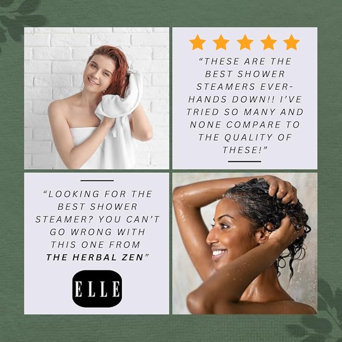 Aromatherapy Shower Steamer Gift Set - USA Made Valentines Day Gift for Her and Him - Shower Bomb Tablets Made with Soothing Natural Essential Oils - Relaxation Gift for Women and Men