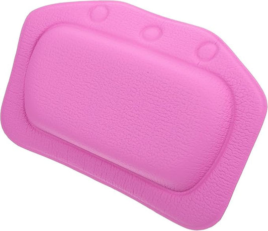 Zerodeko Spa Bath Pillow Tub Accessory with Suction Cups, PVC Foam Head Neck Rest Shoulder Support, Soft Purple Bathtub Cushion for Home and Hotel Spa Relaxation