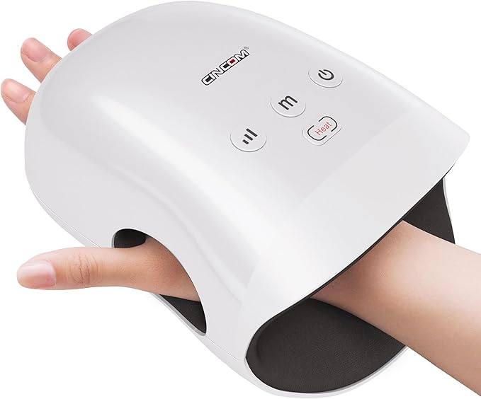 CINCOM Hand Massager - Cordless Hand Massager with Heat and Compression for Arthritis and Carpal Tunnel