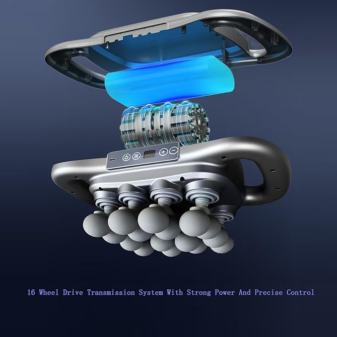 16 Head Massage Gun Deep Tissue, 16 Head Massager 9 Modes 9 Levels, Back Massager for Pain Relief Deep Tissue,Massager for Neck Head Shoulders Legs Foot, Body Muscle Massager Pain Relief