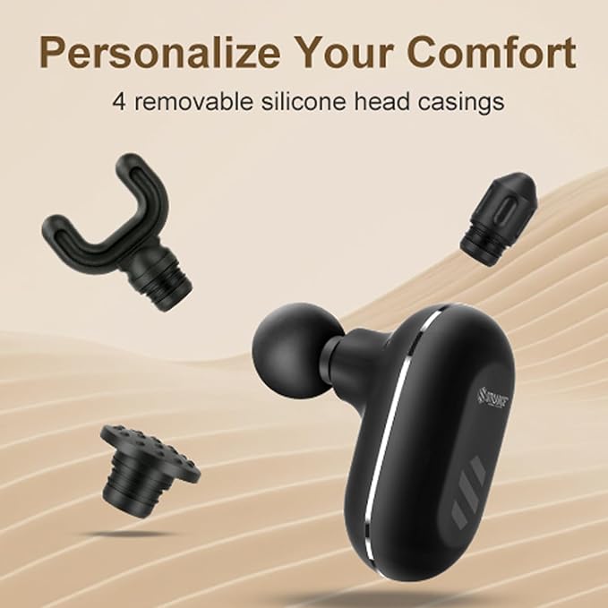 Neck Massage, Mini Massage Gun, Compact Sports Massager, Percussion Deep Tissues Muscle Massager, Portable Handheld Massager for Office, Home,Salon, Travel, Gift