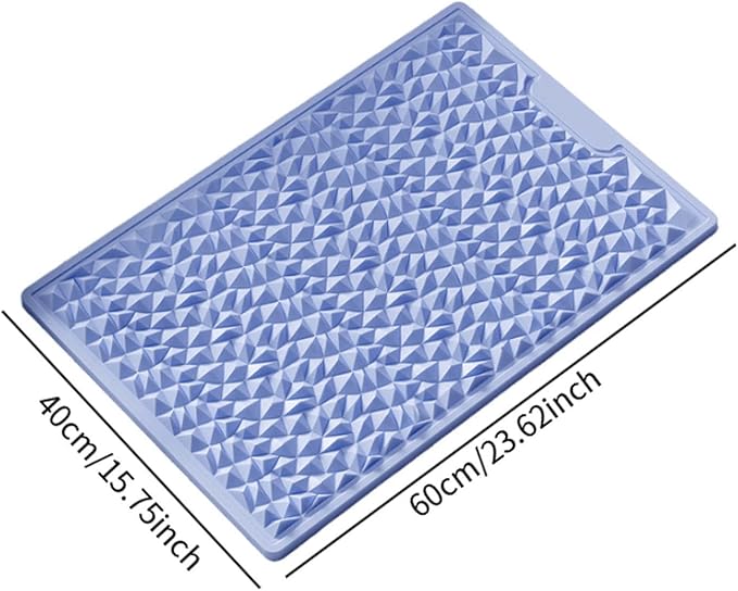 misppro Foot Massage Pad Pressure Point Pad Relaxing Portable Acupressure Mat Reflexology Mats for Dorm Gym Living Room- Blue