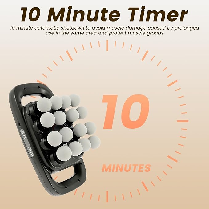 16 Heads Massage Gun Set, Electric Muscle Massager, with 3 Modes 30 Intensities, Noise reduction, shockproof, noise absorption, Percussion Massager for Deep Tissue, Back, Shoulders, Legs, Pain Relief