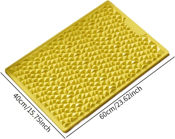 misppro Foot Massage Pad Pressure Point Pad Relaxing Portable Acupressure Mat Reflexology Mats for Dorm Gym Living Room- Yellow